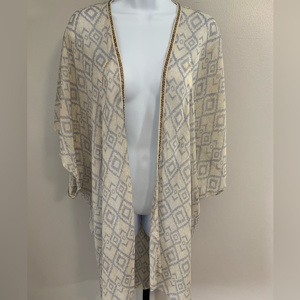 Maurices Geometric Kimono Cardigan